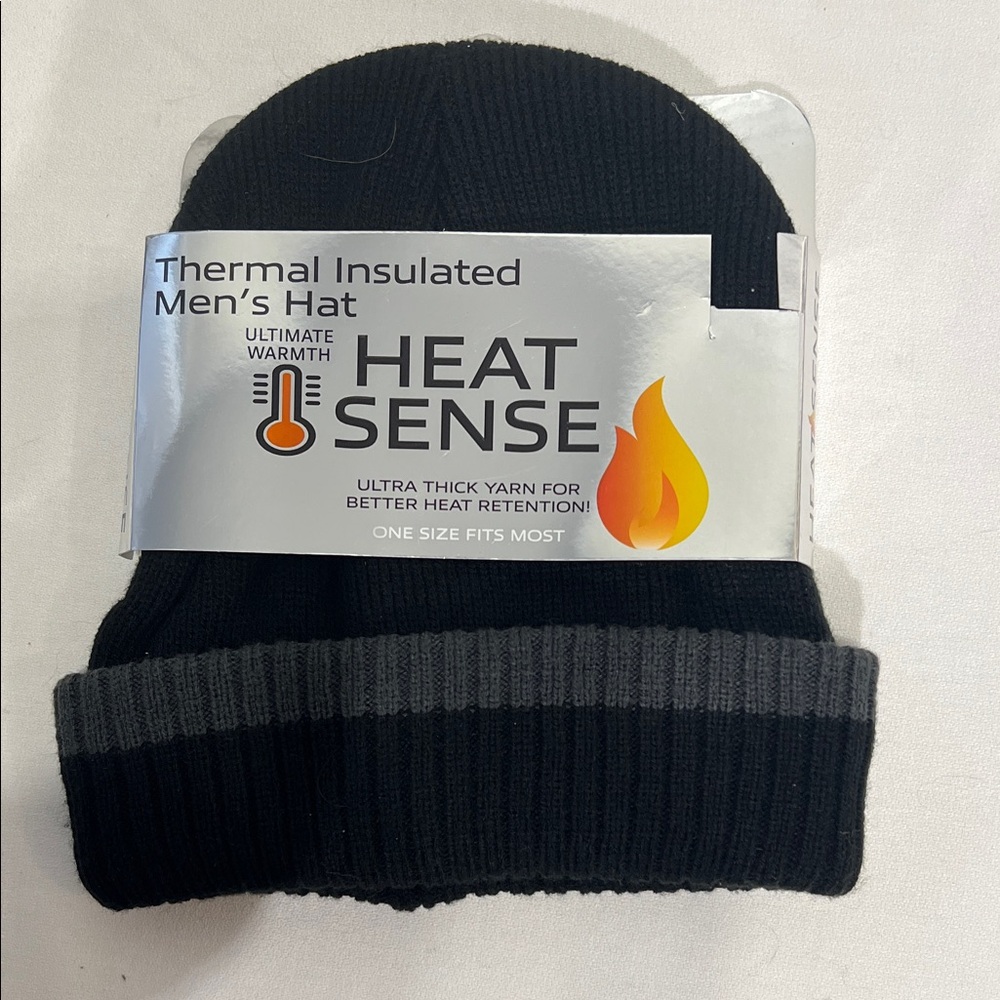Black Thermal Men's Hat